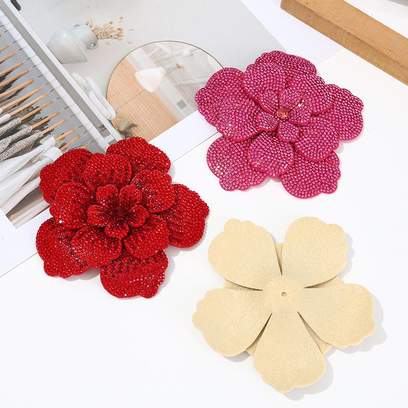 Craft Embellishments - 1 buah Patch Bunga Kamelia Tiga