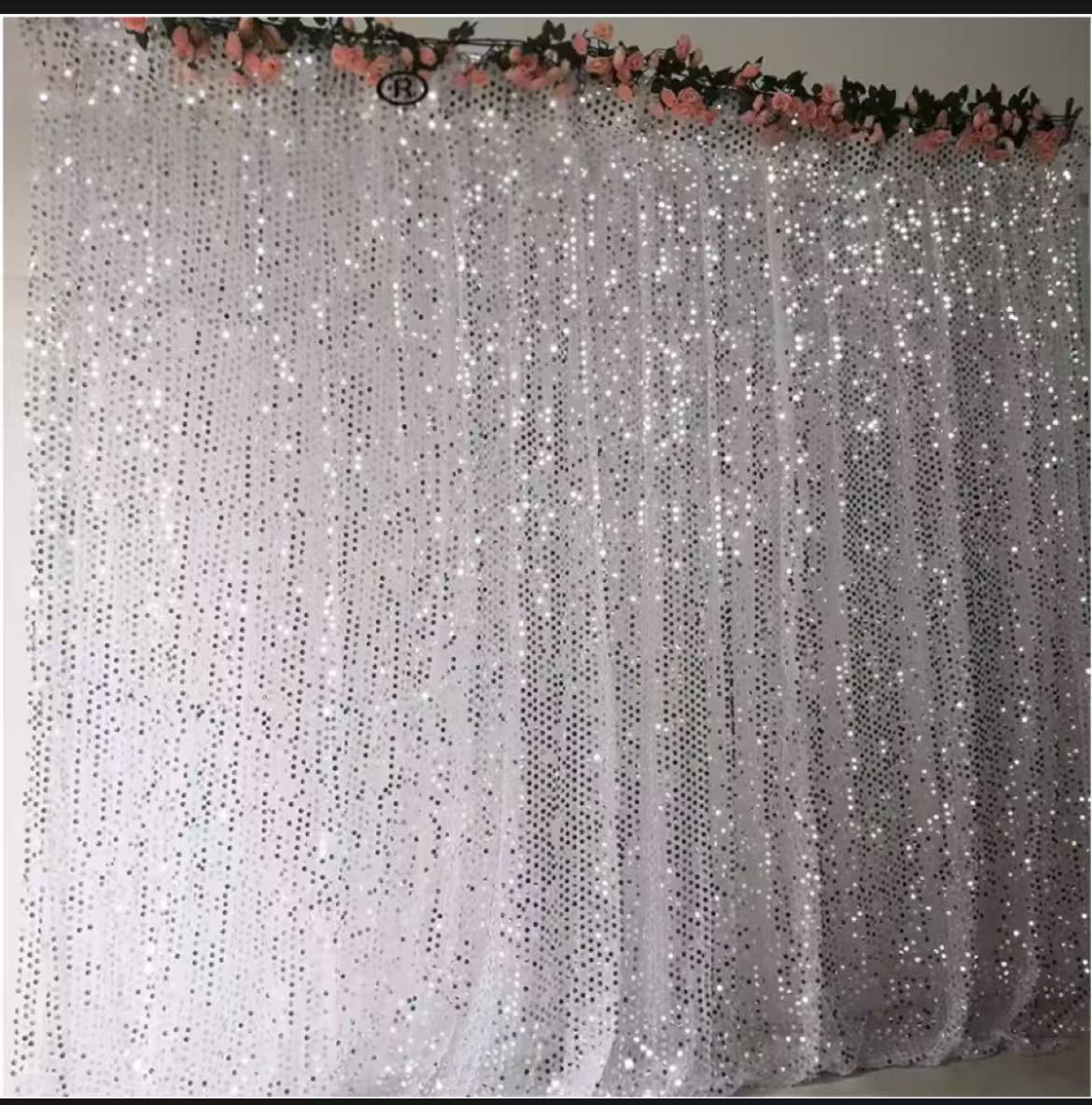 Sequin Fabric Panel - Backdrop Photo Booth Kain Payet Perak