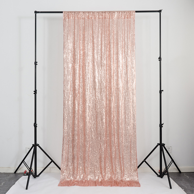 Sequin Fabric Panel - 2 Buah 60X300Cm Tirai Tabung Latar