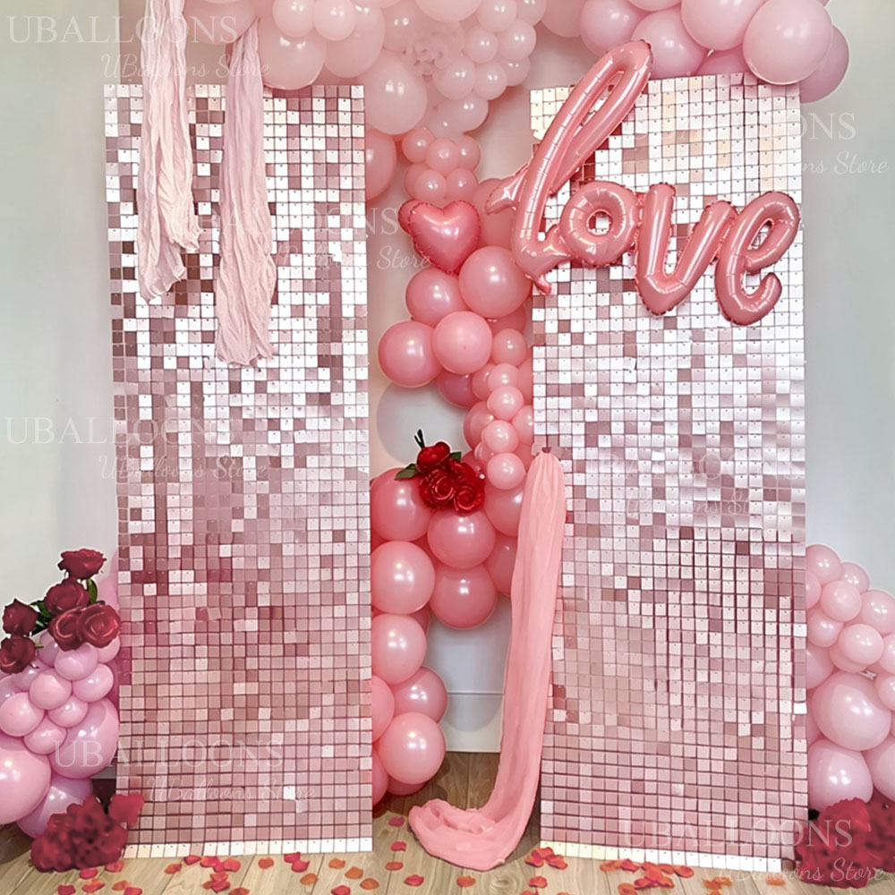 6-24pcs Panel Latar Belakang M - Sequin Fabric Panel ulasan dan harga