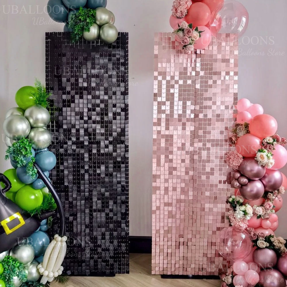 6-24pcs Panel Latar Belakang M - Sequin Fabric Panel ulasan dan harga