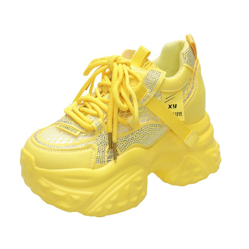 Sepatu Sneakers Platform Air M - Crystal Mesh Fabric ulasan dan harga