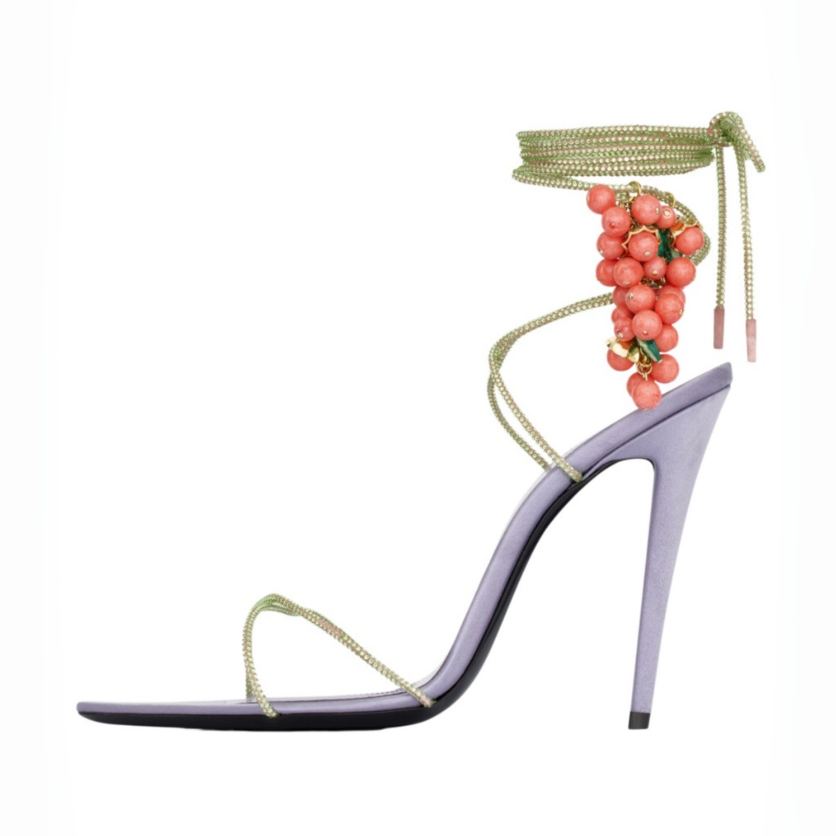 Sandal Stiletto Wanita 3D Hias - Sew On Rhinestone ulasan dan harga