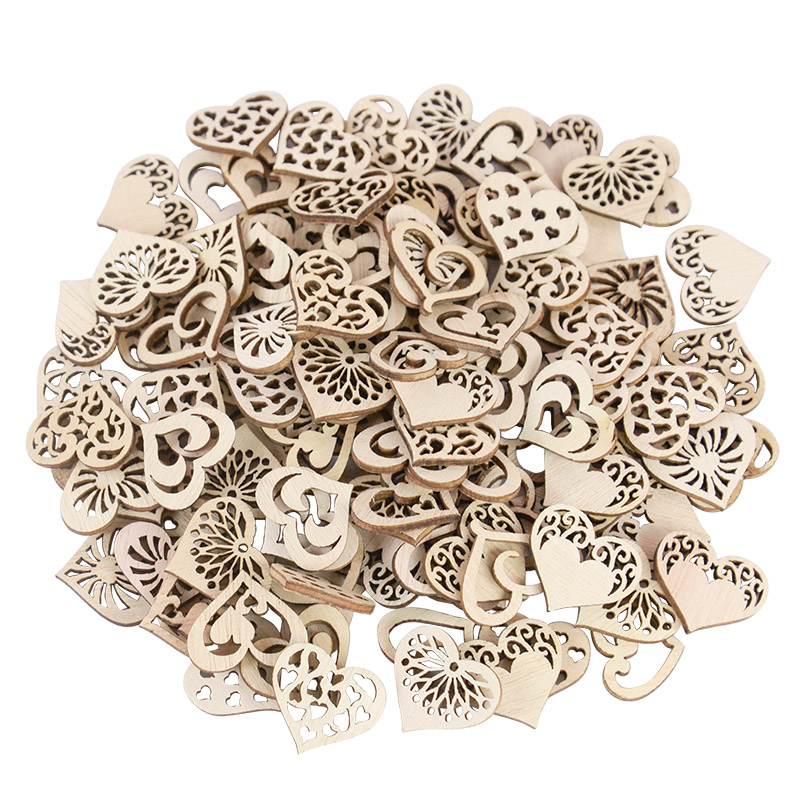 100 buah pola hati berongga ke - Embellish Craft ulasan dan harga