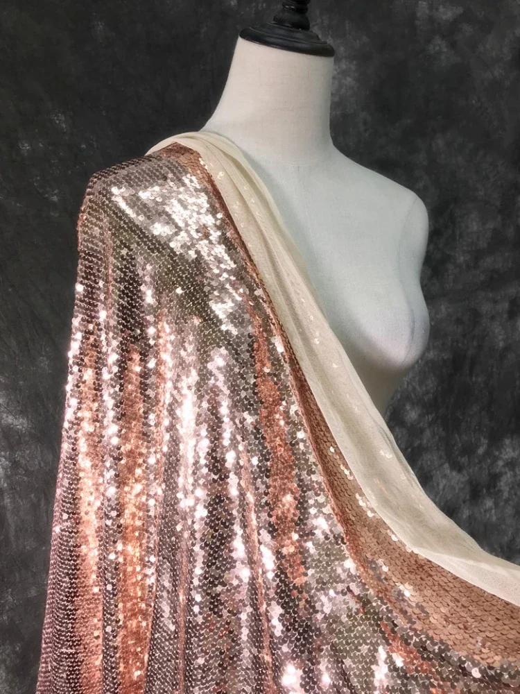 Jala kain payet Matte elastis  - Crystal Mesh Fabric ulasan dan harga