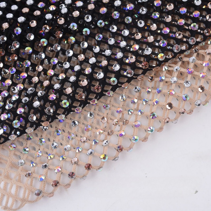50x120cm pita jaring berlian i - Crystal Mesh Fabric ulasan dan harga