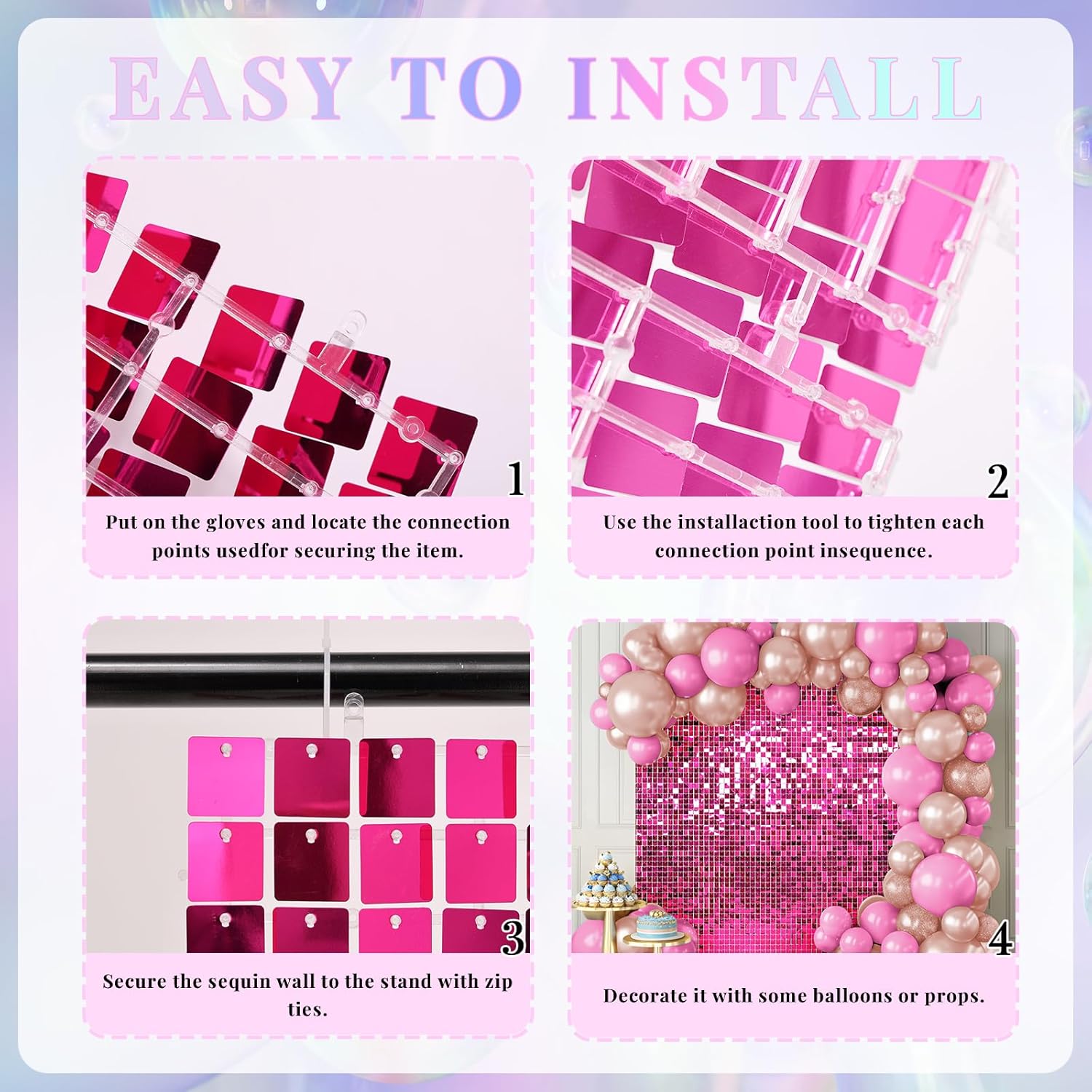 500-5000pcs Payet PVC Berkilau - Sequin Fabric Panel ulasan dan harga