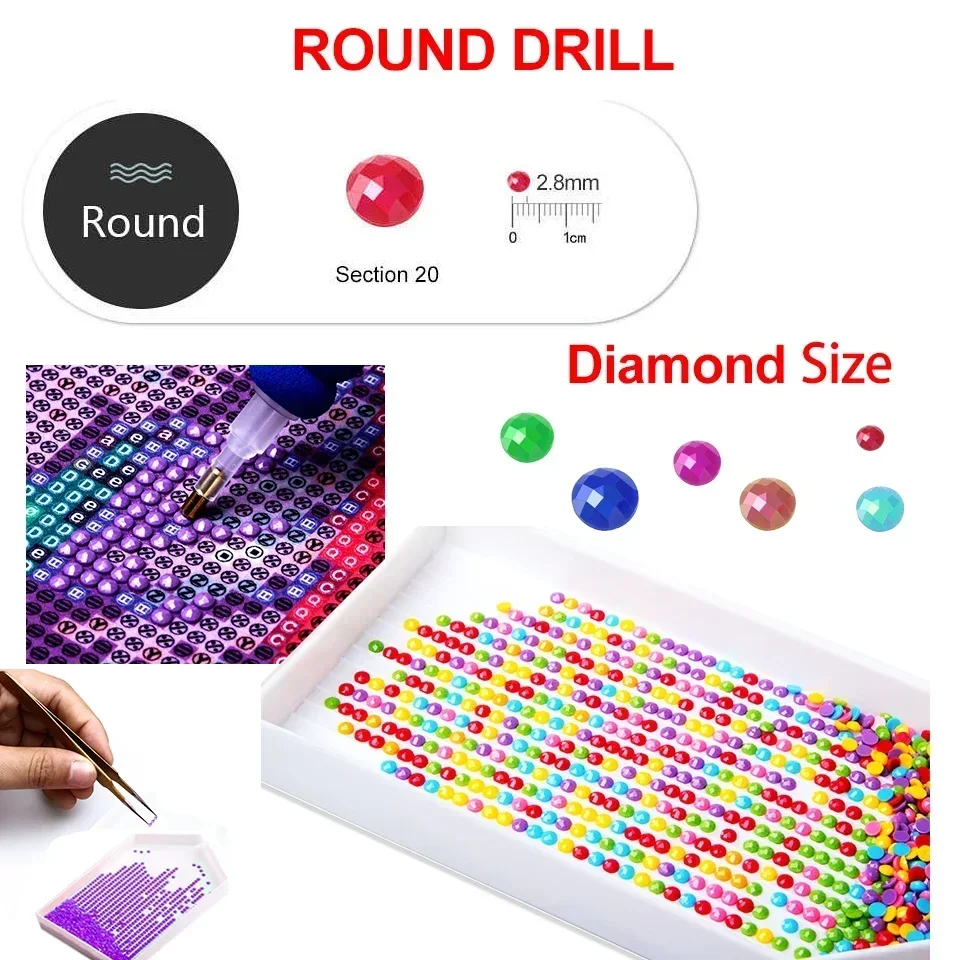 Lukisan Berlian DIY 5D Kartun  - Embroidery Embellishments ulasan dan harga
