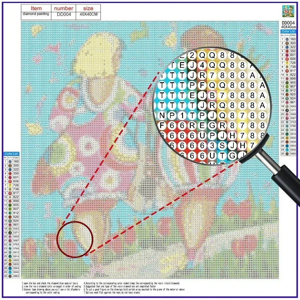 1 Buah Lukisan Berlian 5D Kart - Embroidery Embellishments ulasan dan harga