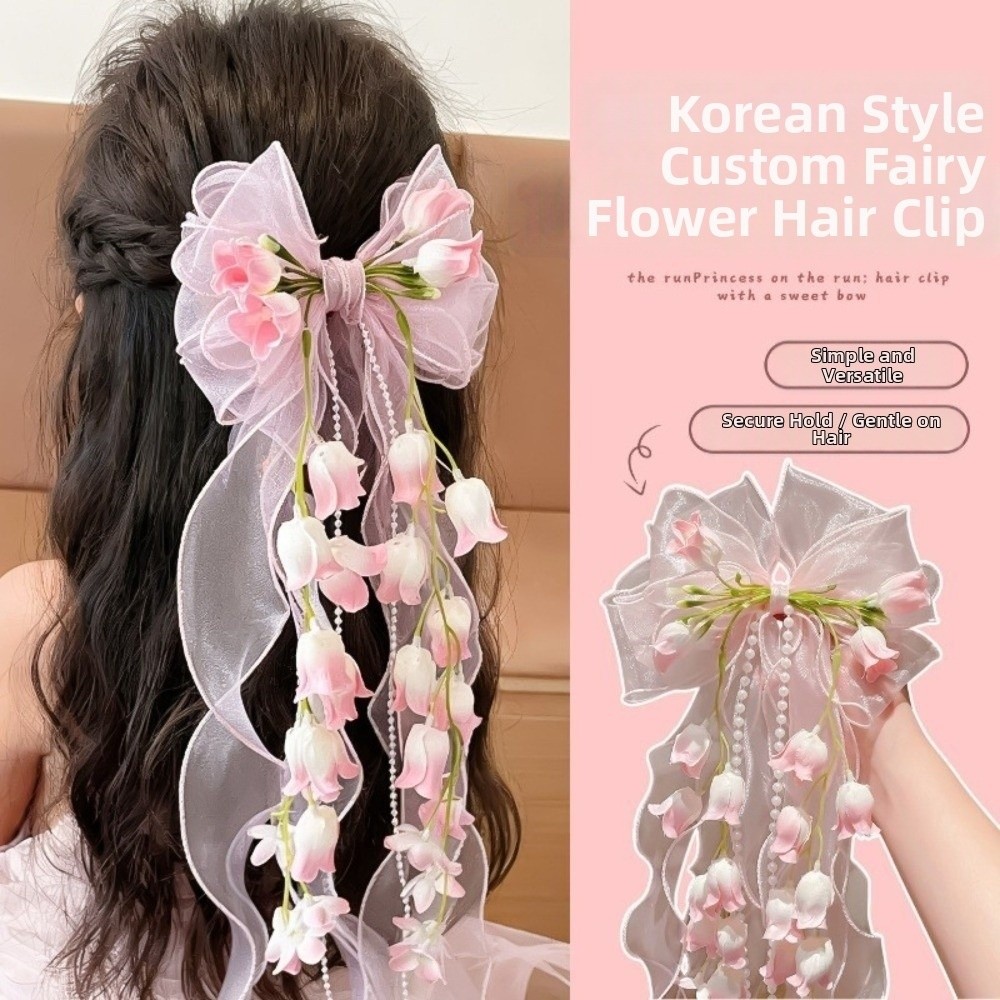 Jepit Rambut Bunga Peri Manis  - Tassel Fringe Trim ulasan dan harga
