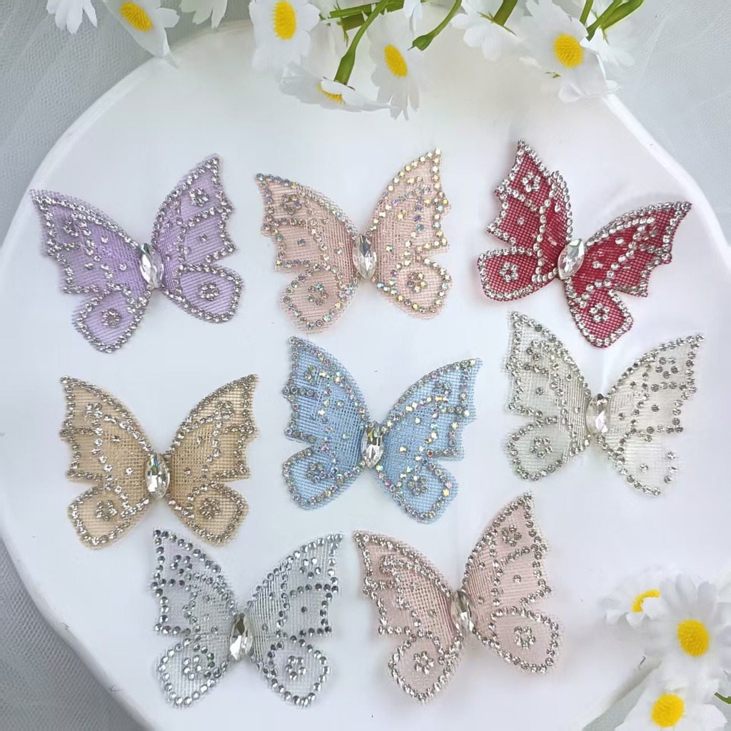 Aplikasi Kupu-kupu Berhias Ber - Sew On Rhinestone ulasan dan harga