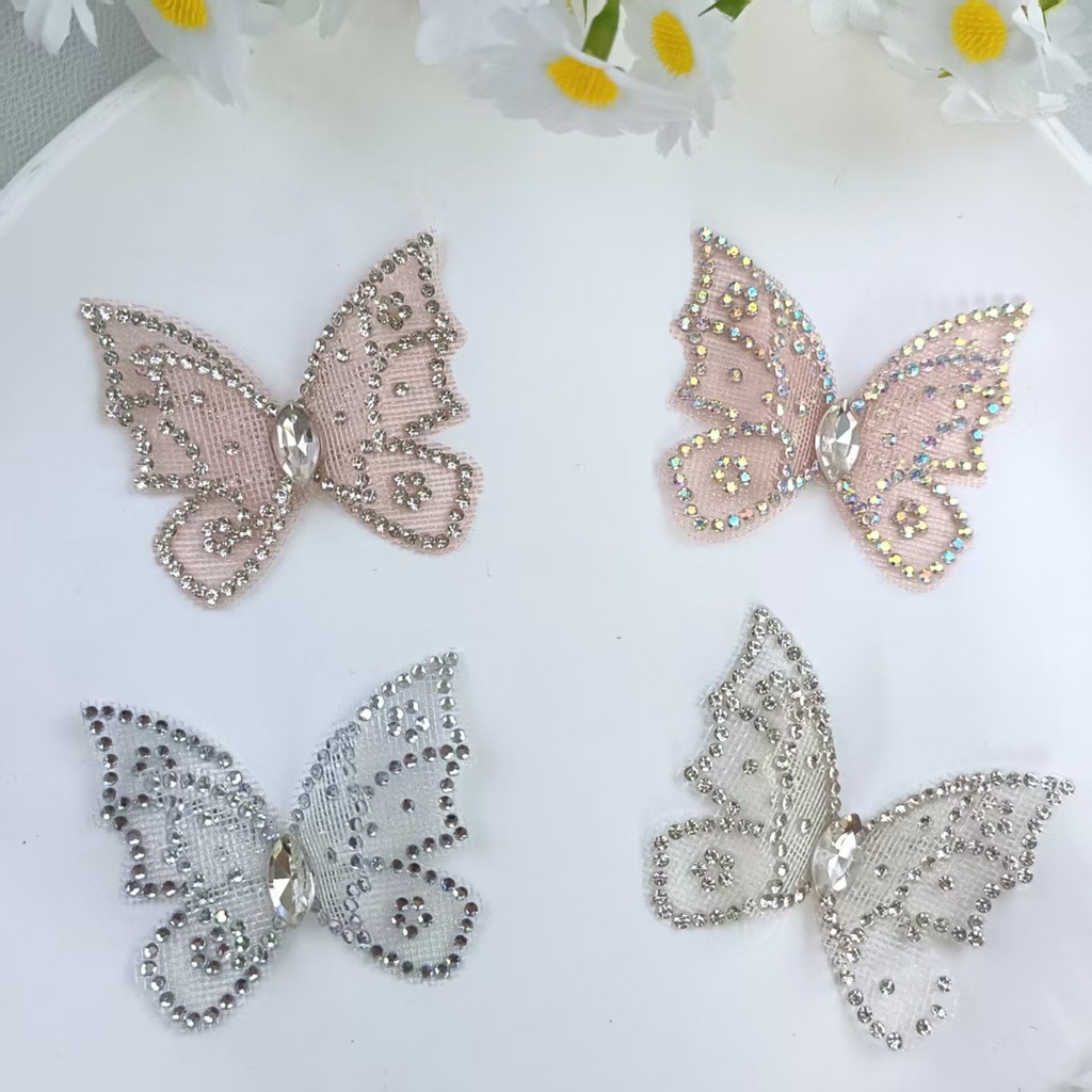 Aplikasi Kupu-kupu Berhias Ber - Sew On Rhinestone ulasan dan harga