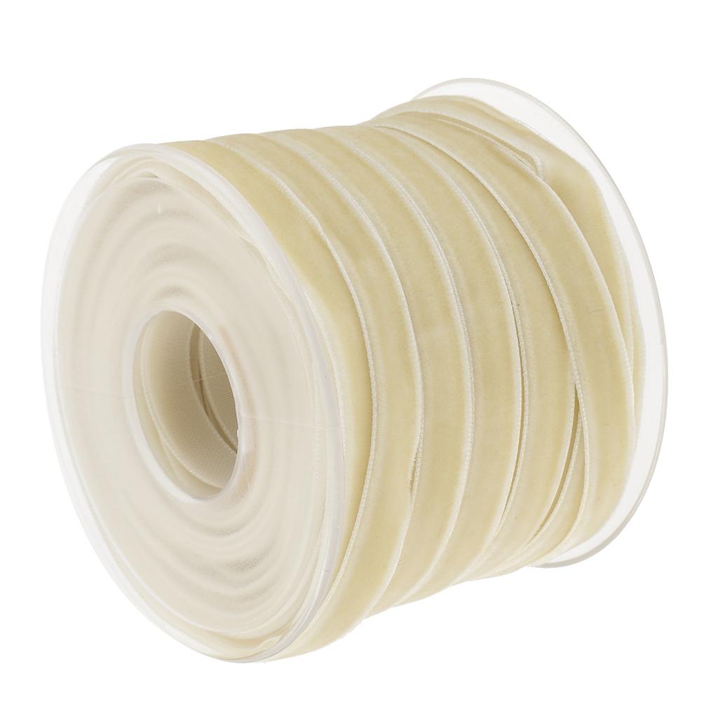 Pita Beludru Gulung 10mm Beige - Velvet Ribbon Roll ulasan dan harga